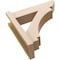 Ekena Millwork 7 1/2-in W x 30-in D x 30-in H Imperial Slat Rough Cedar Woodgrain TimberThane Outlooker, Primed Tan OUTUR075X30X30IMP24RCPR - alternate 3